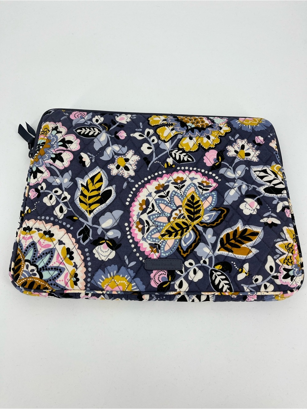 Vera Bradley Charmont Meadow Laptop Tablet Quilted Zip Case Retired Print 14x11